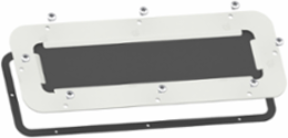 Flexicable Gland Plate 428 x 63 mm, Steel, Undrilled, Piercable