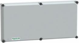 Opaque Polyester Cover 27x54x4.5cm, Gray, Front Mounting