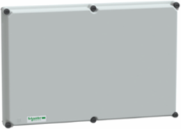 Opaque Polyester Cover 36x54x4.5 cm, Gray RAL 7035, Mounts Front
