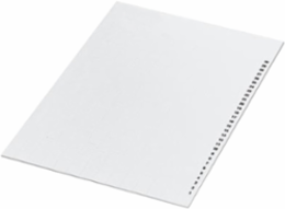 Sheet of blank legend, Linergy TR, page A4 with 488 characters, size 15x4mm, for NSYTRABCV cables collars, set of 10