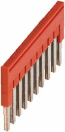 Linergy TR 10-Way Plug-in Bridge for 2.5mm² Terminals, Red, Set of 10