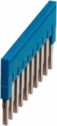 Plug-in Bridge for 2.5mm² Terminal Blocks, 10 Ways, Blue, Set of 10