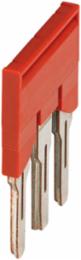 Linergy TR Plug-in Bridge, 3 Points for 6mm² Terminal Blocks, Red, Set of 10