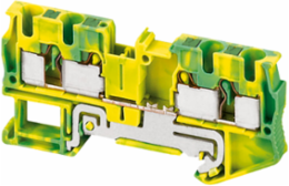 Linergy TR Terminal Block, 4 Points, 4 mm², Green-Yellow, Set of 50