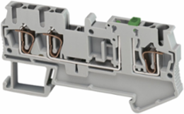 Linergy TR Terminal Block, 2.5 mm2, 3 Points, 72 mm Length, Grey