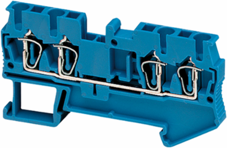 Linergy TR Terminal Block, 4 Points, 2.5 mm2, Blue, Set of 50