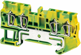 Linergy TR Terminal Block, 4 Points, 2.5 mm², Green-Yellow, Set of 50