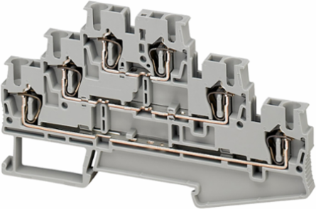 Linergy TR Terminal Block, 3 Levels, 6 Points, 2.5 mm², Set of 50