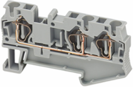 Linergy TR Terminal Block, 3 Points, 4mm², Grey, Set of 50
