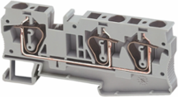 Linergy TR Terminal Block, 3 Points, 6 mm², Set of 50, Grey