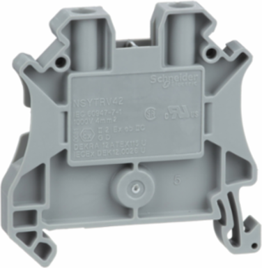 Linergy TR Terminal Block, 4mm², Passthrough, 2 Points, Set of 50