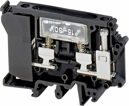 Linergy TR Fused Disconnect Terminal Block for 6.3x32 mm Fuse, Black