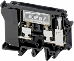 Linergy TR Fused Disconnect Terminal Block for 6.3x32 mm Fuse, Black