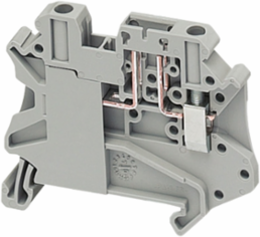 Terminal Block 2 Points 4mm² Grey, Rated Current 20A, Width 6.2mm