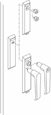 Stainless Steel Triangular Lock Insert 8mm for Spacial S3X Enclosure