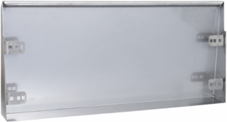 Stainless Steel Canopy 304L, Scotch-Brite Finish, 605mm W x 283mm D
