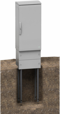 Polyester Glass-Reinforced Plinth for Thalassa Enclosures, 200 mm Height, 1244 mm Width, IP44, IK10