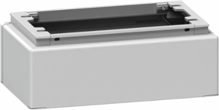 Polyester glassreinf. plinth for encl PLAZ(T)124 front opening IP44-IK10 RAL7035