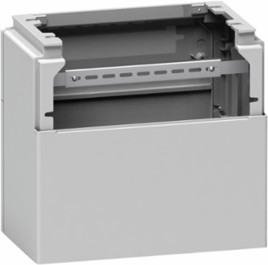 Polyester glassreinf. plinth for encl PLAZ(T)124 front opening IP44-IK10 RAL7035