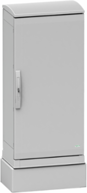 Polyester glassreinf. plinth for encl. PLAZ(T)54 front opening IP44-IK10 RAL7035