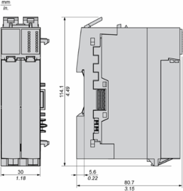 Dummy Module + Base, Double Slot, Hardened, Modicon Edge I/O NTS