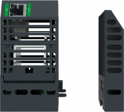 Network Interface Module + Base + Termination, EtherNet/IP, Modbus TCP, 100Mbps, 2 RJ45, Hardened, Modicon Edge I/O NTS