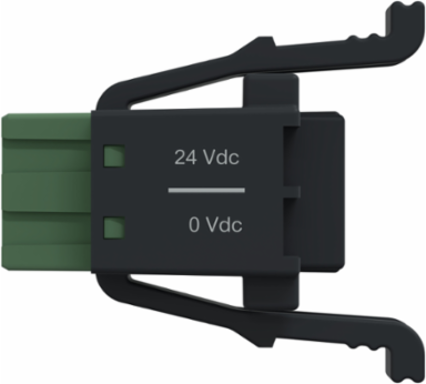 Screw Terminal Block, 2 Points, 5mm Pitch, Use on Power Supply Module, Hardened, Modicon Edge I/O NTS