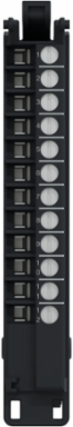 Screw Terminal Block, 12 Points, 5mm Pitch, Without Cover, Use on Low Height Module, Hardened, Modicon Edge I/O NTS