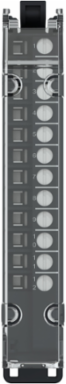 Screw Terminal Block, 12 Points, 5mm Pitch, With Cover, AC, Use on Low Height Module, Hardened, Modicon Edge I/O NTS