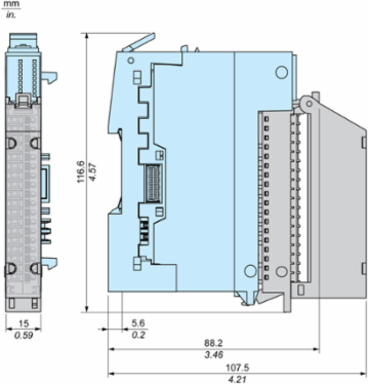 H TERMBLOCK 18 PTS + COVER SCREW 3.81MM