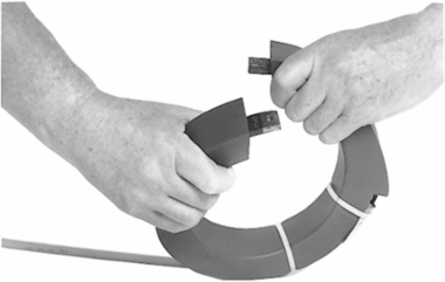 AccuSine+ current transformer - 2500/1 - Round Split Core - diam: 152.4mm