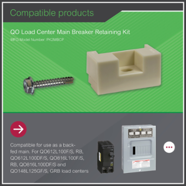QO Circuit Breaker Retaining Kit with Mounting Hardware