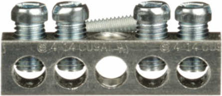 Ground Bar Kit for QO/Homeline Load Centers, 4 Terminals, 1.67 Inch Bar Length