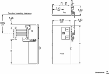 I-Line Busway Plug-in Unit, 60A, 600V, 3 Pole, Fusible, Ground Connection