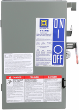I-Line Busway Plug-in Unit, Fusible, 60A, 240V AC, 4 Pole