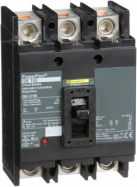 Circuit Breaker PowerPact Q 100A 3 Pole 240VAC 10kA Thermal-Magnetic