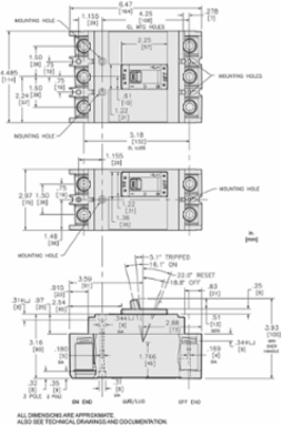 PowerPact Q Circuit Breaker 225A 3-Pole 240VAC 10kA Thermal-Magnetic