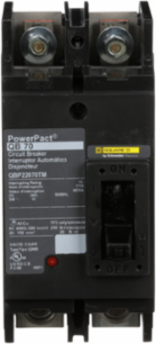 PowerPacT Q Circuit Breaker, 70A, 2 Pole, 240V AC, 10kA, Thermal-Magnetic