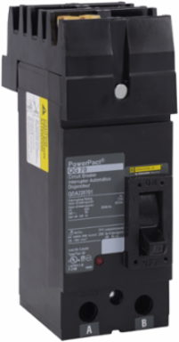 Circuit breaker, PowerPacT Q, 80A, 2 pole, 240VAC, 25kA, I-Line, thermal magnetic, 80%, AB