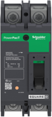 PowerPact Q Circuit Breaker, 70A, 2 Pole, 240V AC, 25kA, Thermal-Magnetic