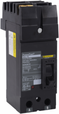 Circuit breaker, PowerPacT Q, 90A, 2 pole, 240VAC, 65kA, I-Line, thermal magnetic, 80%, AC