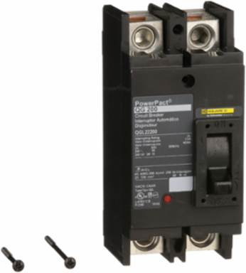 PowerPact Q Circuit Breaker, 200A, 2-Pole, 240V AC, 65kA, Thermal-Magnetic
