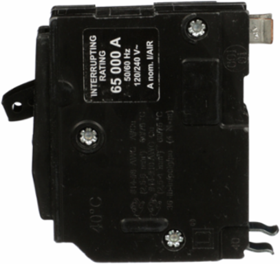 Mini Circuit Breaker, 1 Pole, 20A, 120/240VAC, 65kA Breaking Capacity