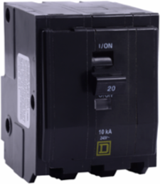 Mini Circuit Breaker 25A 3 Pole 120/240VAC 65kA Plug-In