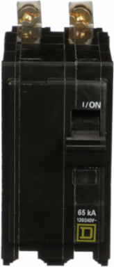 Mini Circuit Breaker 15A 2 Pole 120/240VAC 65kA Bolt-On Mount