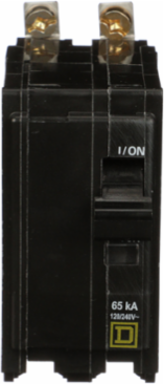 Mini Circuit Breaker 15A 2 Pole 120/240VAC 65kA Bolt-On Mount