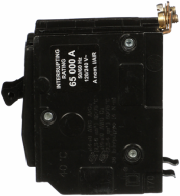 Mini Circuit Breaker 20A 2 Pole 120/240V AC 65kA Bolt-On Mount