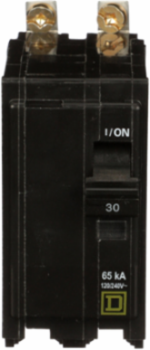 Mini Circuit Breaker 30A 2 Pole 120/240VAC 65kA Bolt-On Mount