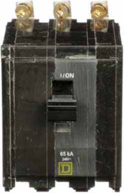 Miniature Circuit Breaker 15A 3 Pole 120/240VAC 65kA Bolt-On Mount