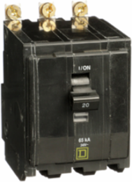 Mini Circuit Breaker 20A 3 Pole 120/240VAC 65kA Bolt-On Mount